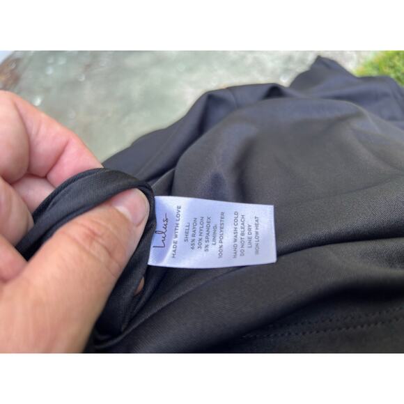 Lulus Cut out and About Black Skater Dress Small NWT - Picture 12 of 13